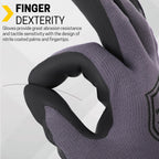 Safety Work Gloves,16Pairs Nitrile Micro Foam Coated,Seamless Knit,L