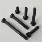 M12x1.75 x 35mm Hex Head Screws Bolts, 12.9 Grade Alloy Steel, Hexagon Head Bolts, Black Oxide Finish, Full Thread, Quantity 8
