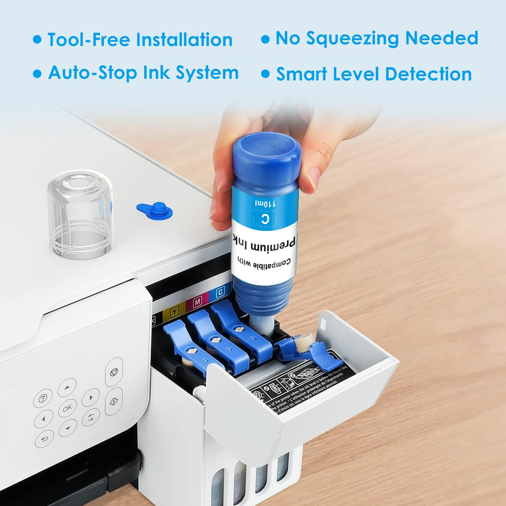 Replacement for EPSON 522 High Capacity Ink Refill Bottles