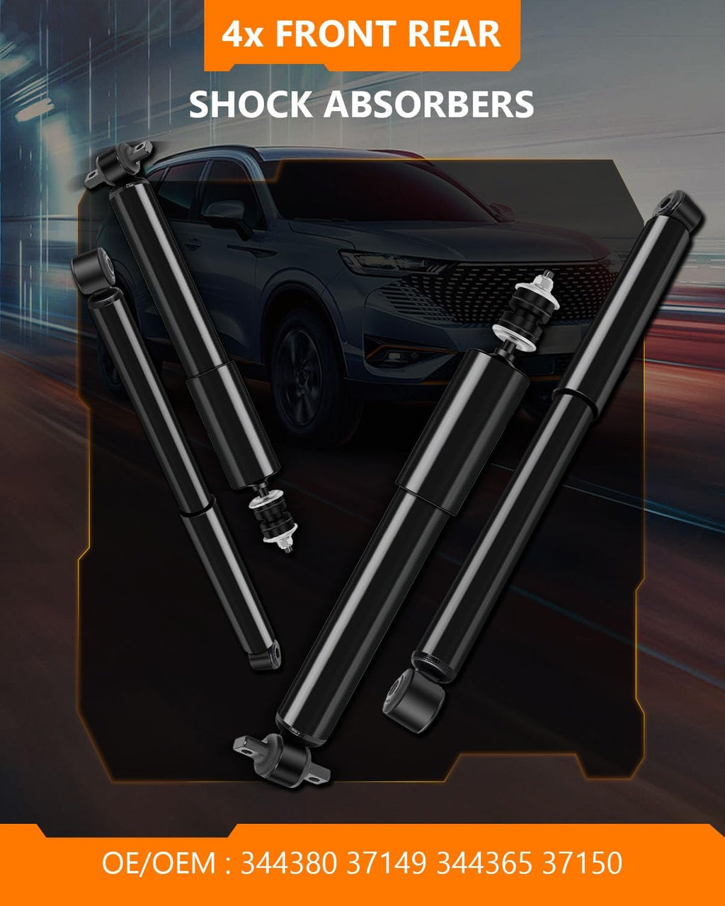 OCPTY Front Rear Shocks Struts for Chevy Silverado 1500 Classic 2007 RWD
