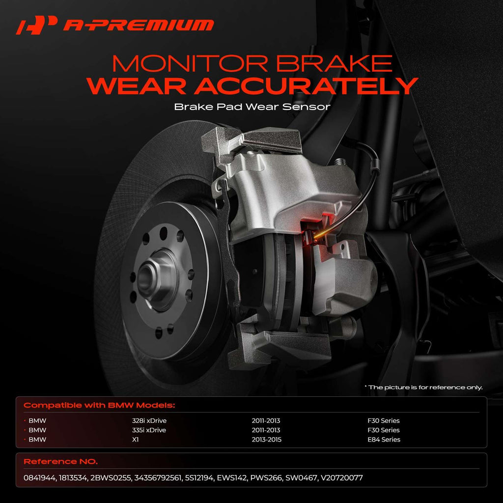 A-Premium Front Brake Pad Wear Sensor Compatible with BMW Models