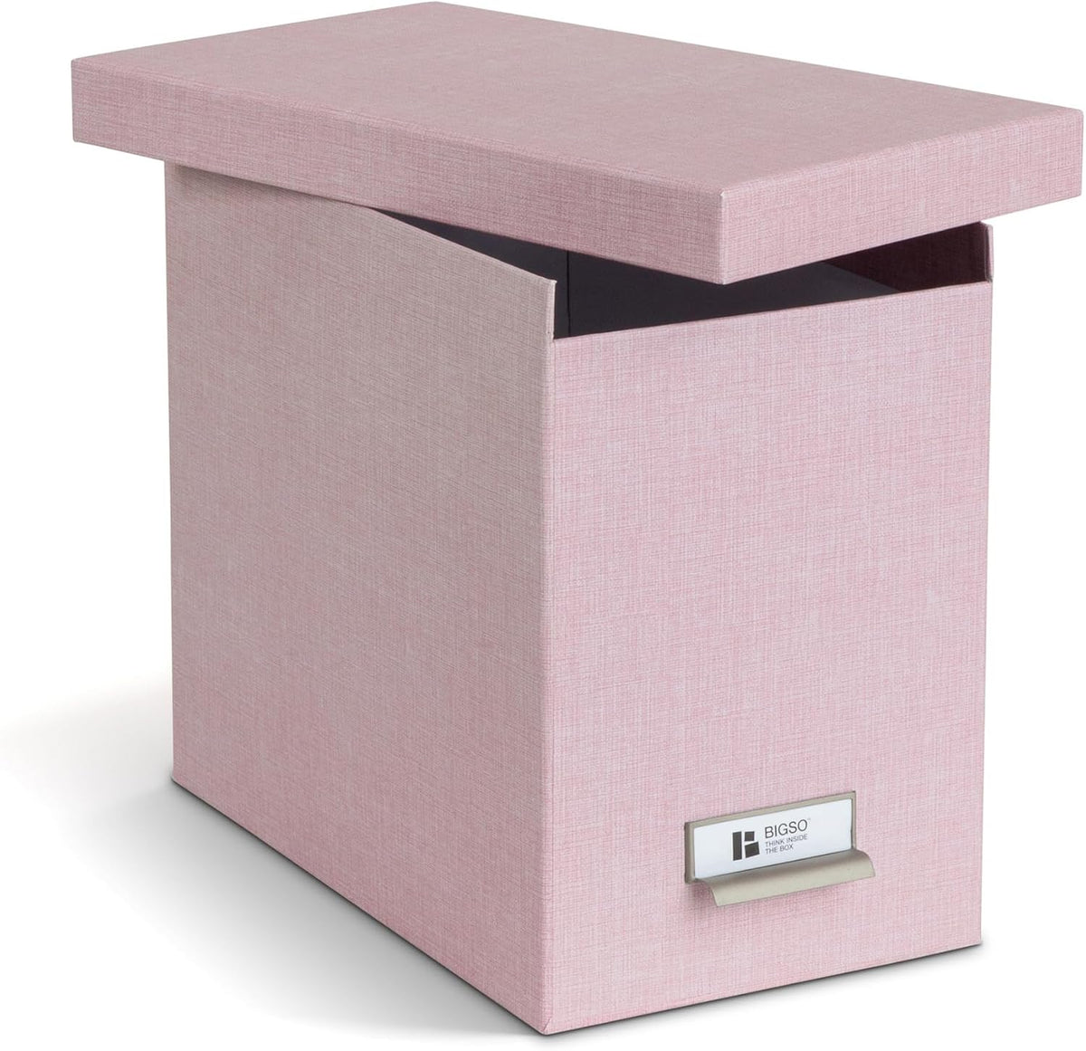 Bigso John Desktop File Box - Storage Solution and Document Organizer for Important Paperwork - Durable Hanging File