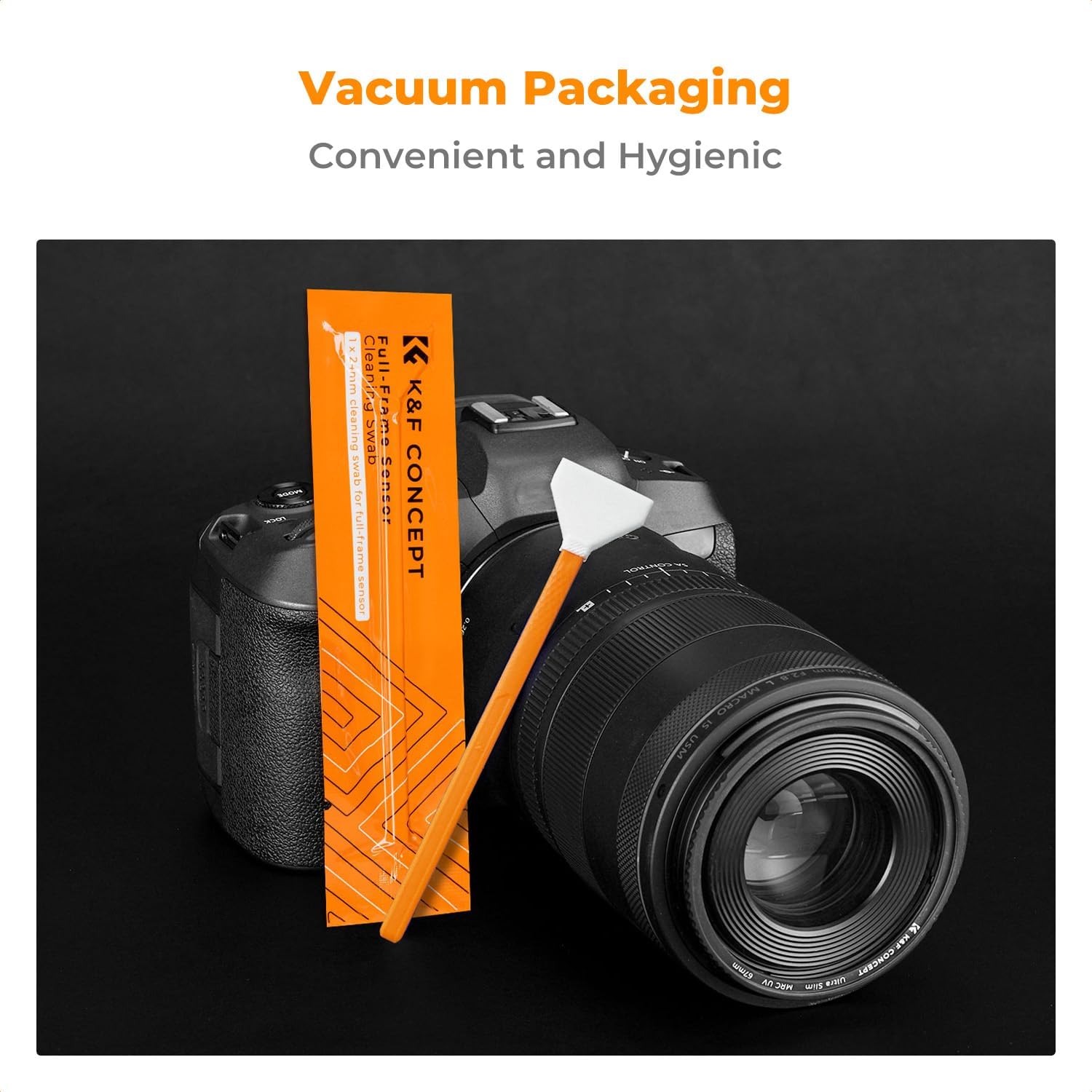 6 Pack Full-Frame Sensors Cleaning Swabs, Camera Clean | 24mm Sensor Swabs,Vacuum Packed,Soft and Flexible,Smooth and