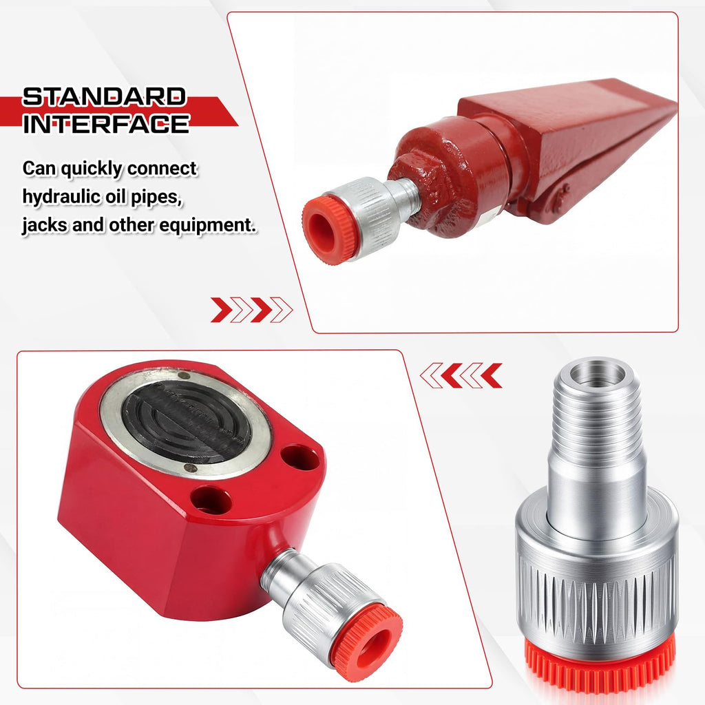 Fumete 4 Pack 1/4" Hydraulic Connect Coupler