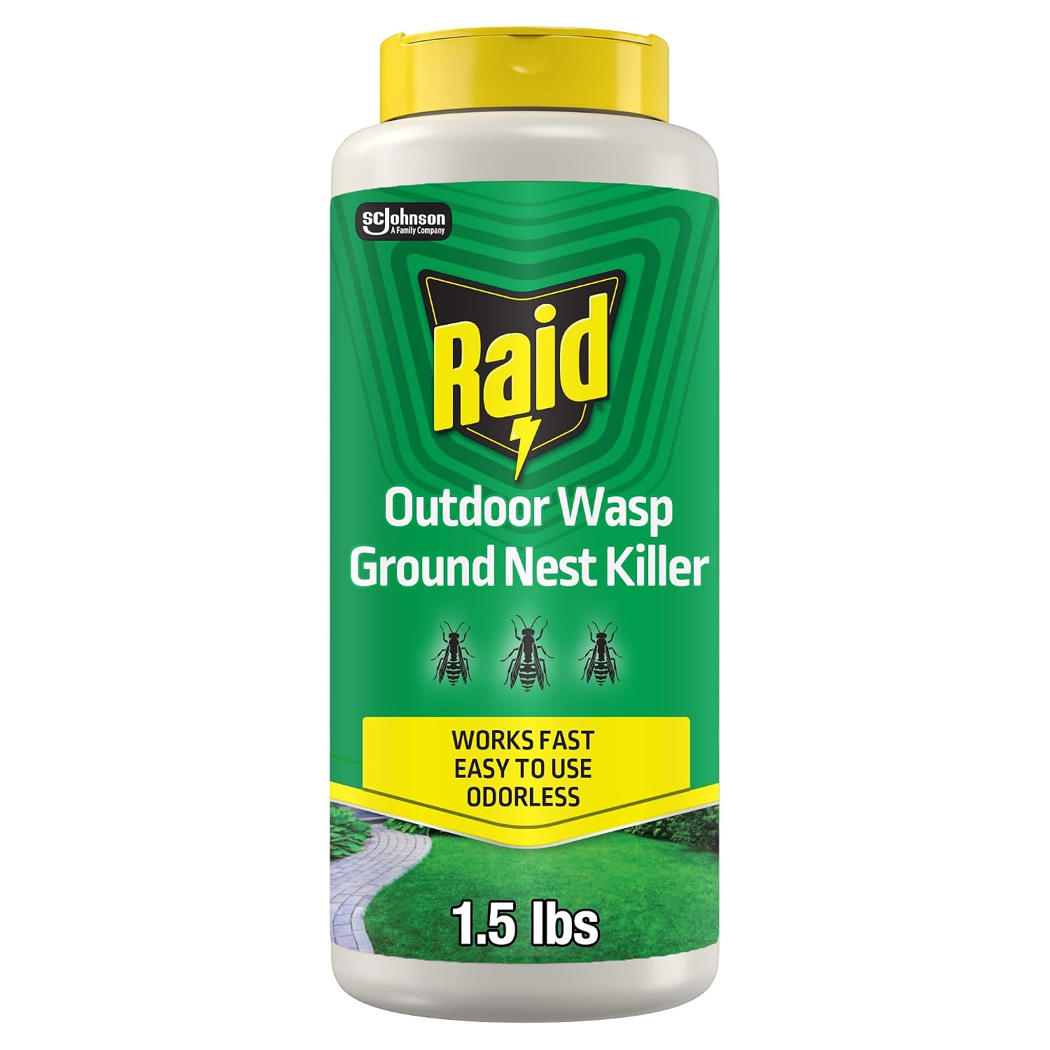 Outdoor Wasp Ground Nest Killer, Dust Insecticide for Outside Household Use, Wasp Killer, Fast-Working and Odorless