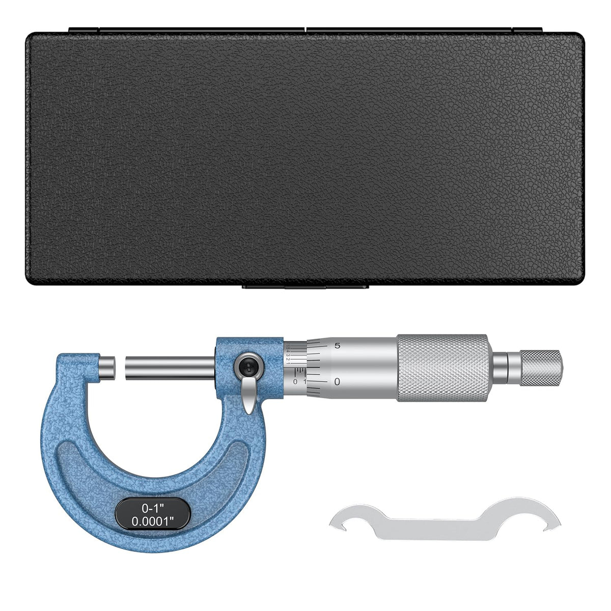 HDLNKAK Outside Micrometer 0-1", 0.0001" Graduation Micrometer Set