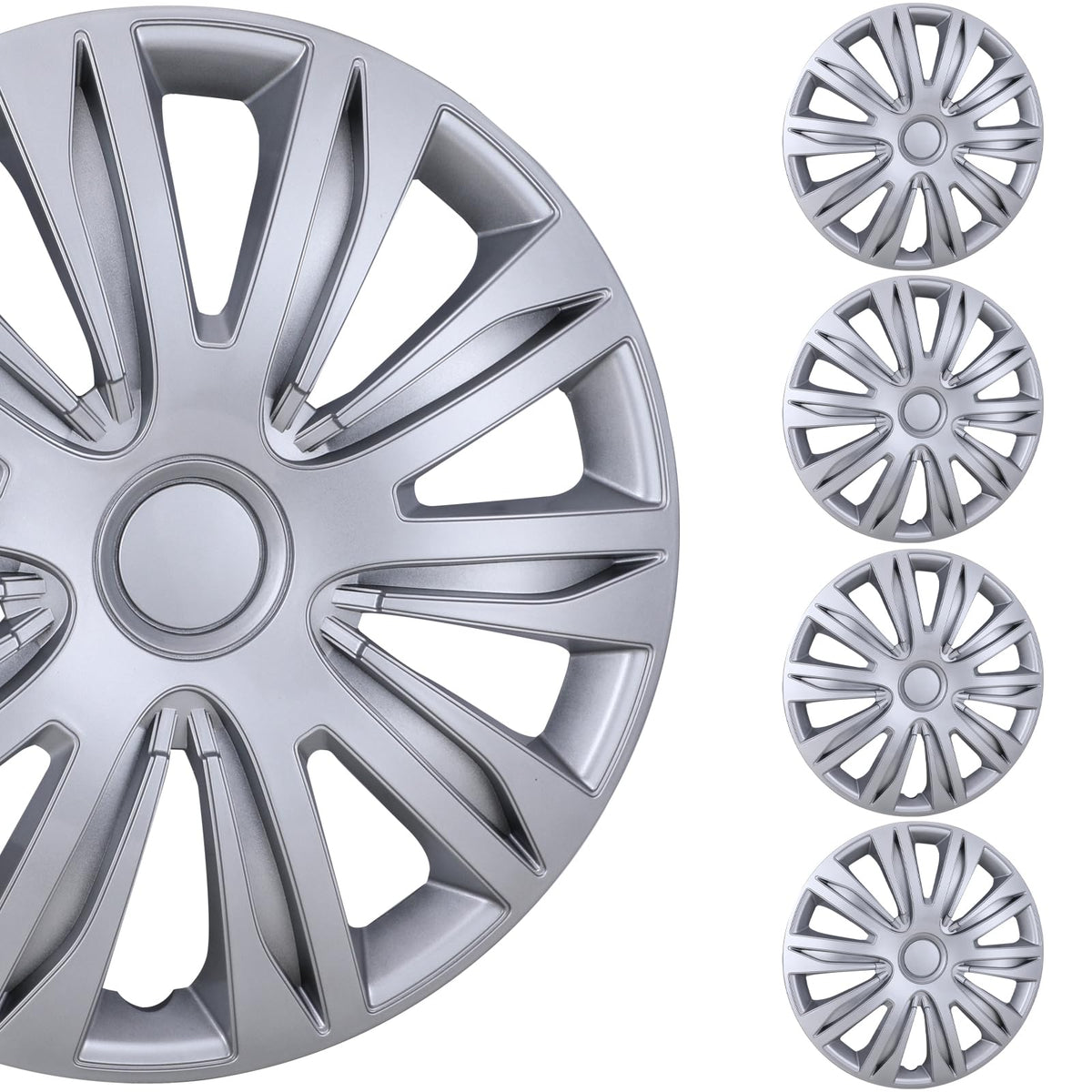 15in Wheel Guards (4 Pack) Hubcaps for Car Accessories Wheel Covers