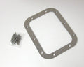 Lokar 70-SFR Rectangular Shifter Boot Ring with screws- Stainless , Black