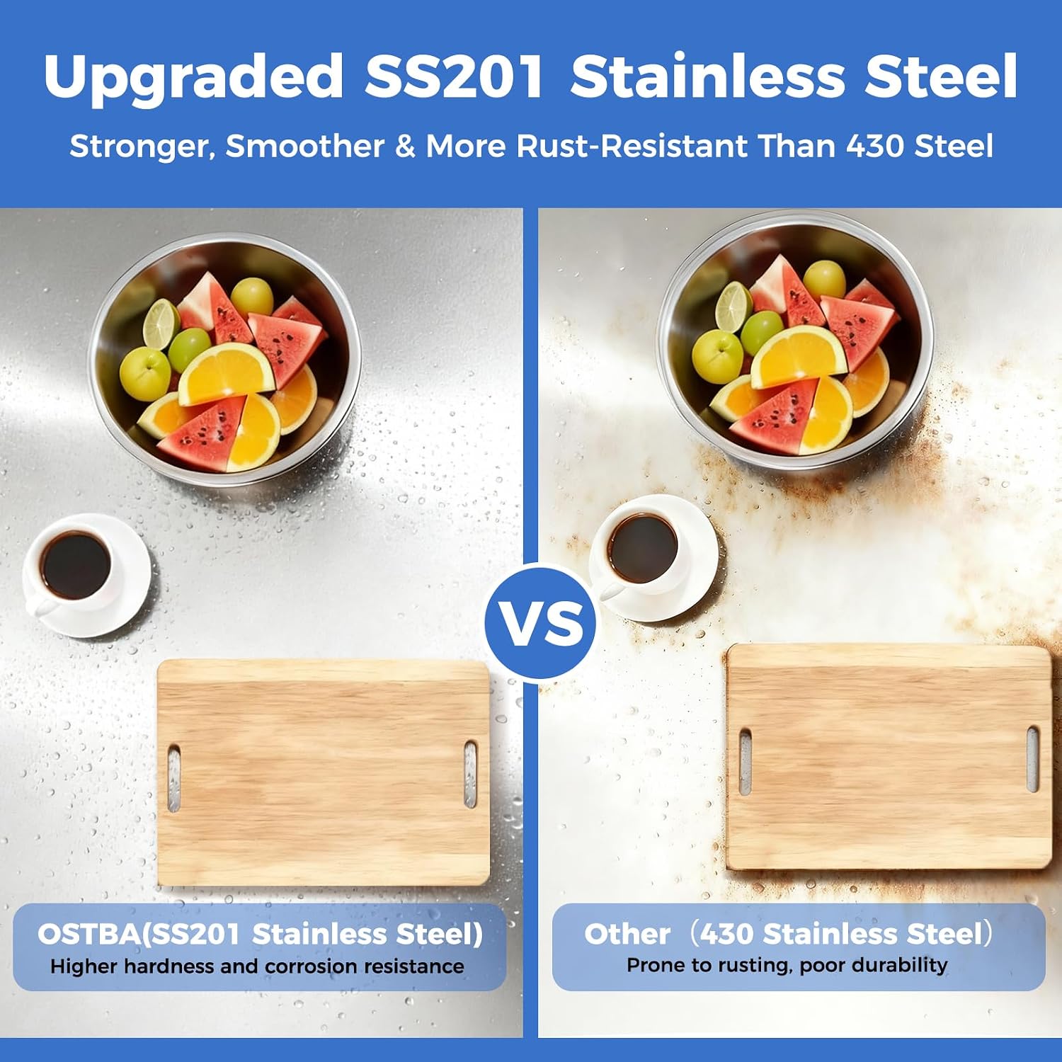 Stainless Steel Prep Table 30 x 48 Inches | NSF certified work table with adjustable undershelf for kitchen, garage
