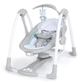 ConvertMe 2-in-1 Compact Portable Automatic Baby Swing & Infant Seat, Battery-Powered Vibrations, Nature Sounds, 0-9