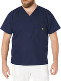 WonderWink unisex-adult Big The Alpha Unisex V-Neck Scrub Top, Navy, 4X-Large