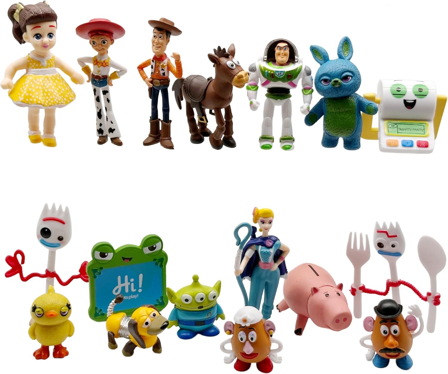 for Toy Theme Story 17Pcs Cartoon Figures Set, Cute Figurines Table Decorations Birthday Party Decorations Car