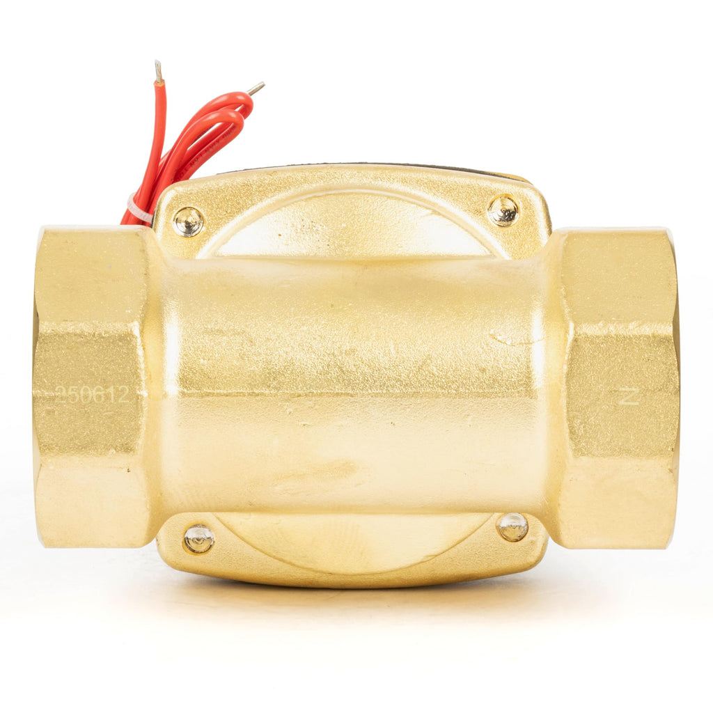 U.S. Solid Brass Solenoid Valve 2" 24V DC Normally Closed