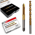 M4x0.7 Tap and 3.3mm Drill Bit Set, HSS M2 Taps and M35 Cobalt Drill Bits