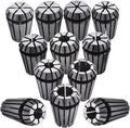 ER-16 Spring Collet Set 12 PCS 1/32-3/8 for CNC Super Precision Milling Lathe Tool Workholding Engraving