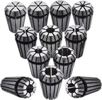 ER-16 Spring Collet Set 12 PCS 1/32-3/8 for CNC Super Precision Milling Lathe Tool Workholding Engraving