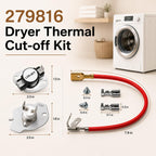 FrigeSwift 279816 Dryer Thermal Cut-off Kit for Whirlpool Kenmore Maytag