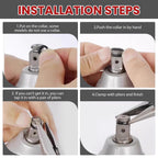 RJLCTH 10 Pcs 3/8 Inch Impact Wrench Retainer Ring Kit with O-Ring & Clip
