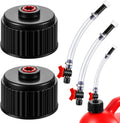 4 Pieces Racing Fuel Jug Cap Racing Fuels Filler Hose 5 Gallon Gas Can Cap with Hose Kits for Gasoline 5 Gallon