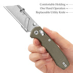 Folding Utility Knife - Puppy-GM, 2.62" Blade with 5 Extra Blades