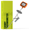 Digital Candy Thermometer with Pot Clip, 10" Long Stainless Steel Probe, Instant Read Kitchen Thermometer for