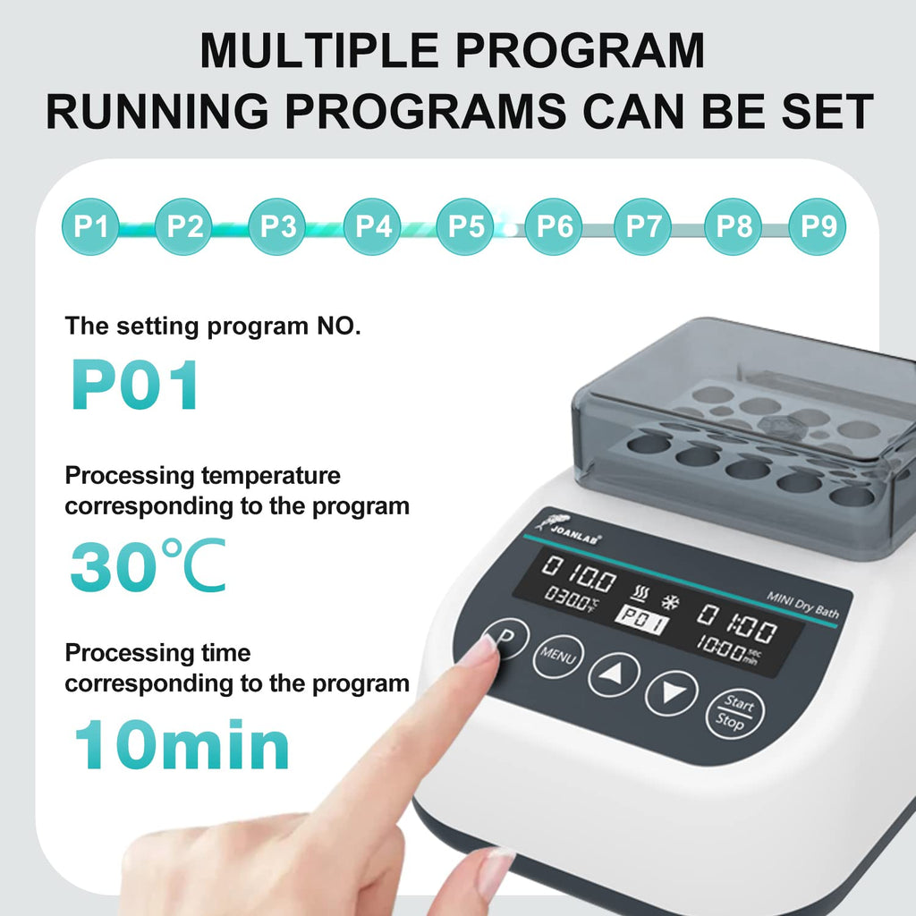 MDB100 Mini Dry Bath, 1.5ml x15 Programmable