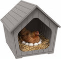 Outdoor Indoor Chicken Coop, Grey