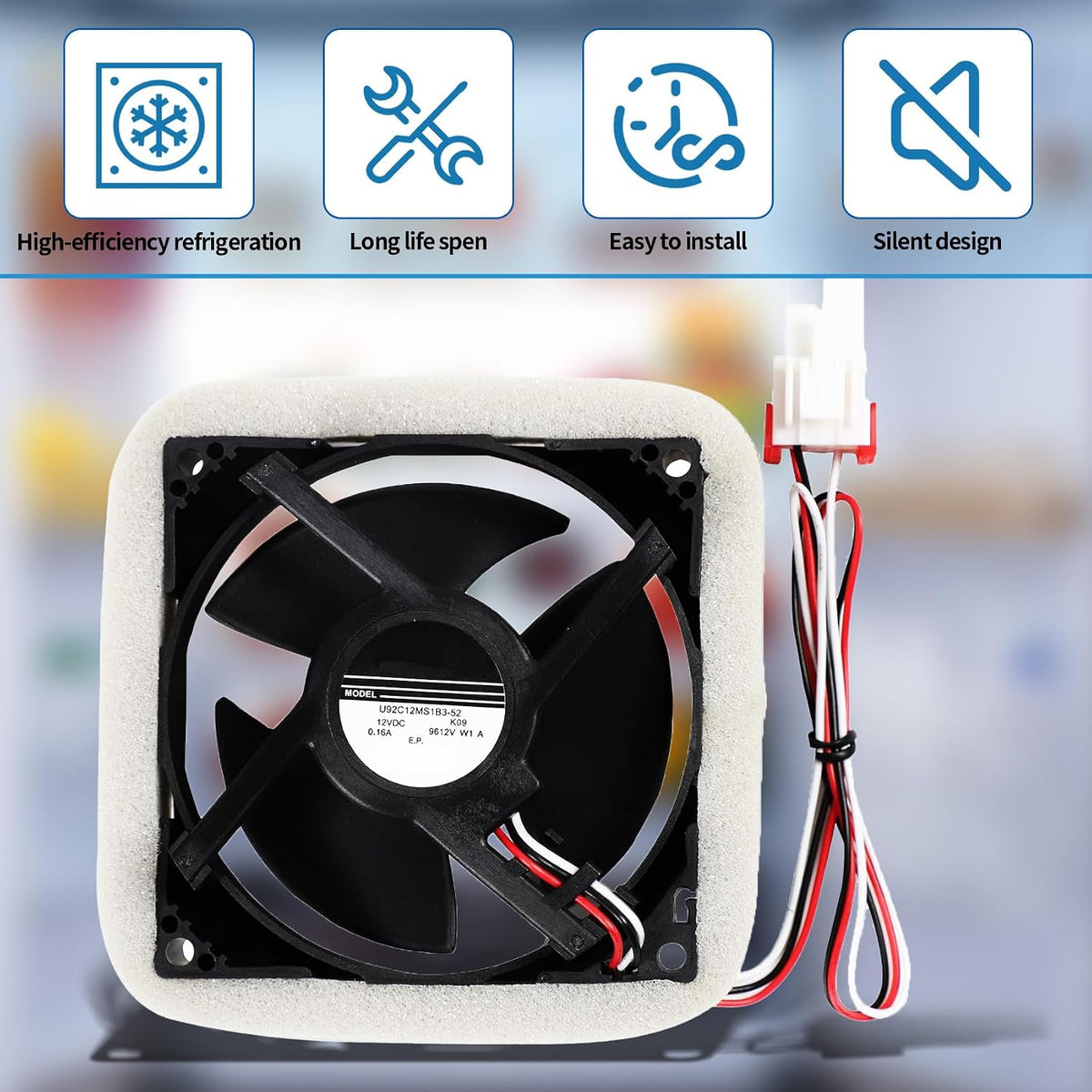RF28HFEDBSR RF263BEAESR RF28HMEDBSR Refrigerator Evaporator Fan Motor