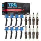 TRQ Performance Ignition Coil & Spark Plug Kit 16 Piece Iridium