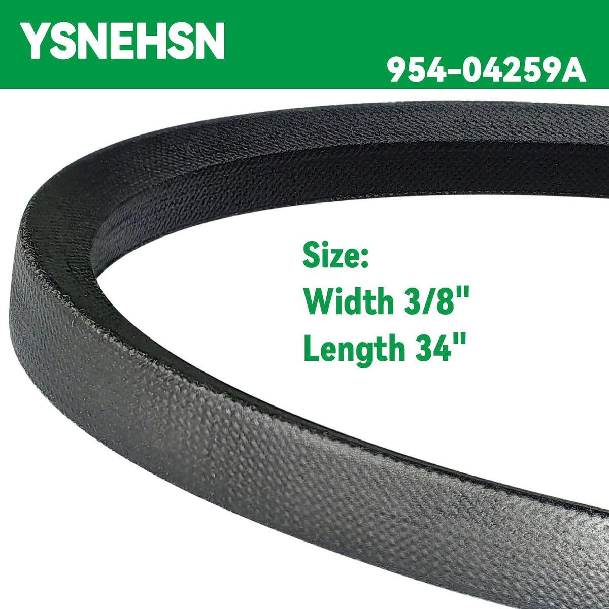 954-04259A Lawn Mower Drive Belt Fits for MTD Cub Cadet Troy Bilt 21 inch Deck SC 700 SP21 TB200 Walk Behind Mower 754-04259 954-04259 754-04259A (3/8" x 34")