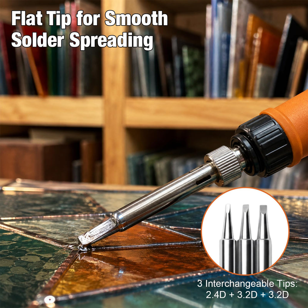 Professional Stained Glass Soldering Kit, Lead-Free Solder Wire