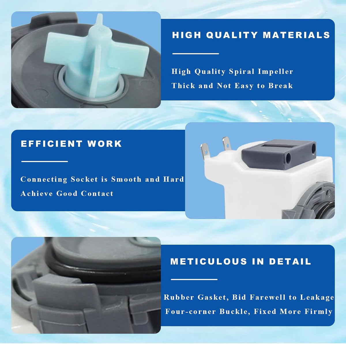 DD81-02635A Dishwasher Drain Pump Compatible with Samsung Dishwasher