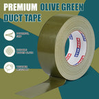 Olive Green Duct Tape 2 Inches x 165 Feet, 1 Roll
