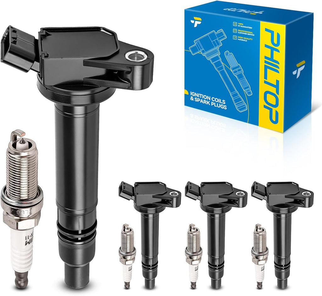 UF630 Ignition Coil Pack Spark Plug Kit Fits 2010-2018 Toyota RAV4 | 2010-2013, 2015-2017 Toyota Camry 2.5L