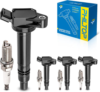 UF630 Ignition Coil Pack Spark Plug Kit Fits 2010-2018 Toyota RAV4 | 2010-2013, 2015-2017 Toyota Camry 2.5L