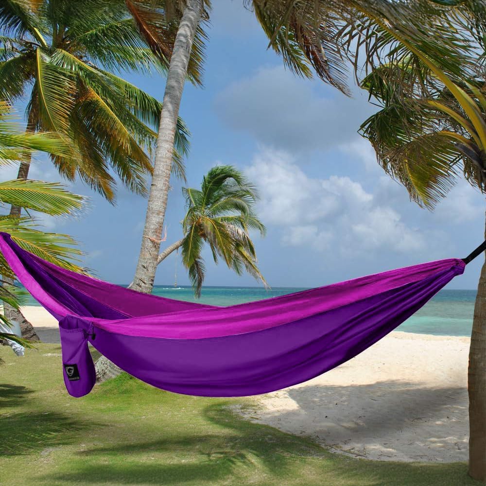 Camping Hammock - Portable Hammock Single Hammock Camping Accessories Gear for Outdoor Indoor Adult Kids, USA Based