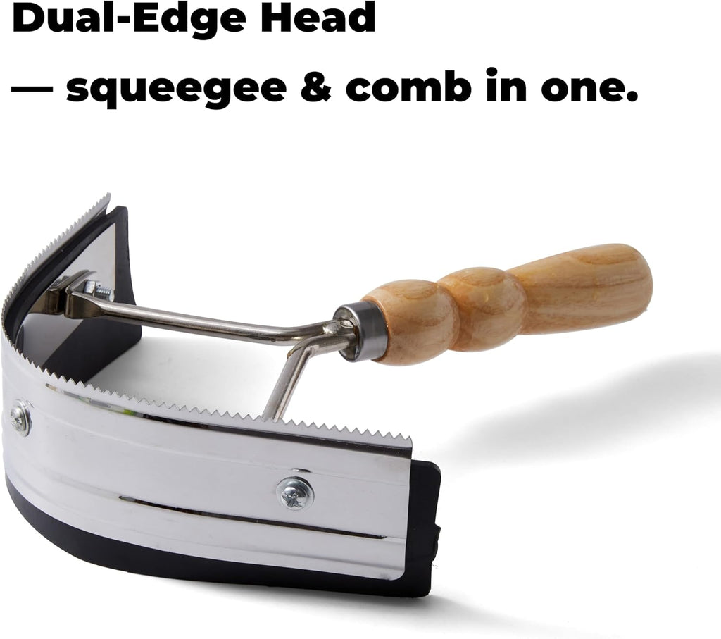 Metal Sweat Scraper for Horses, 2-in-1 Grooming Tool
