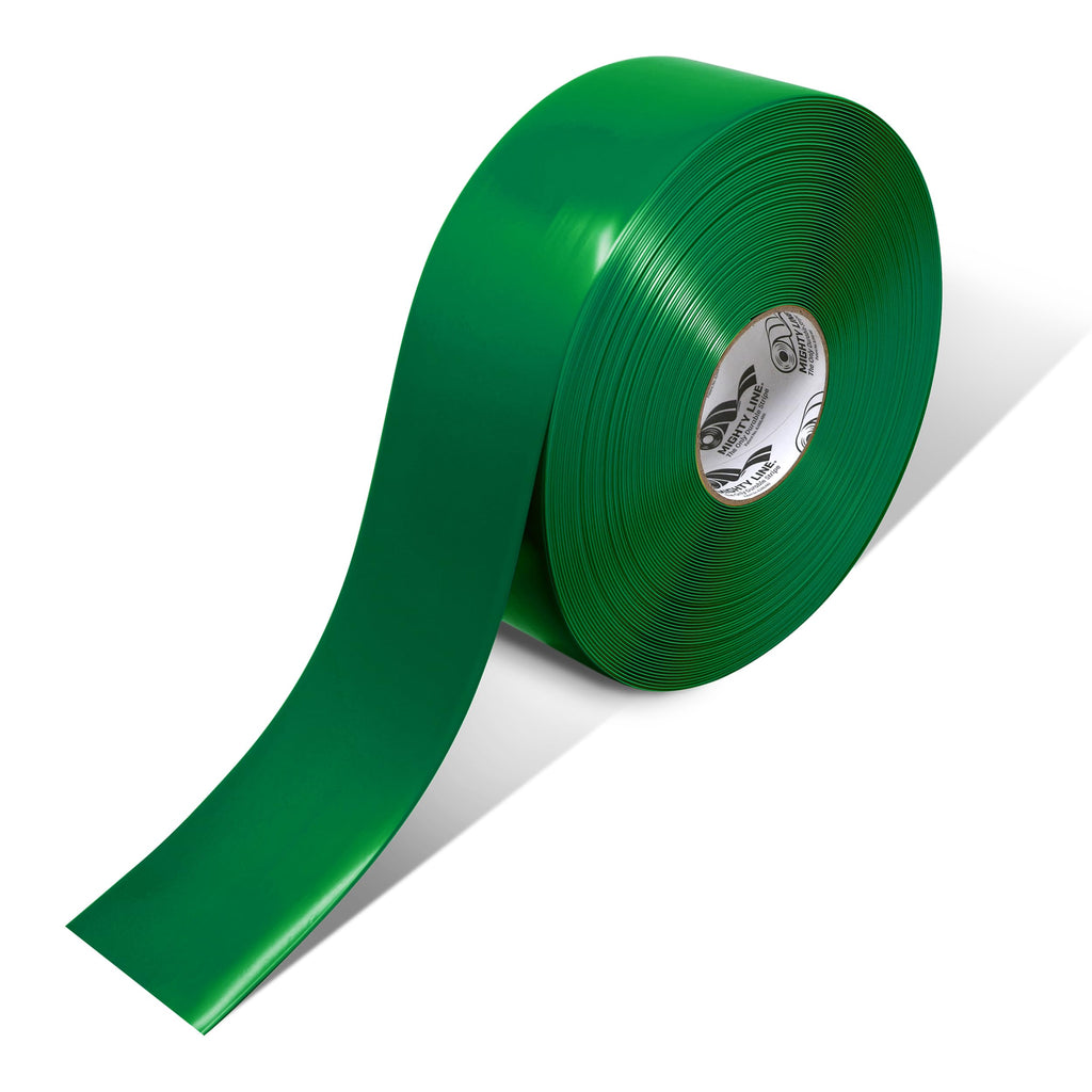 5S Floor Marking Tape, 3 in Wide, 100 ft Roll, Green