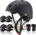 Kids Helmet,Toddler Skateboard Helmets for Ages 2-3-5-8-14 Years Boys Girls with Knee and Elbow Pads Wrist Guards fit