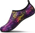 Water Shoes Women Men Adult Quick-Dry Aqua Socks Barefoot Non Slip for Beach Swim River Pool Lake surf Black SK002(U)