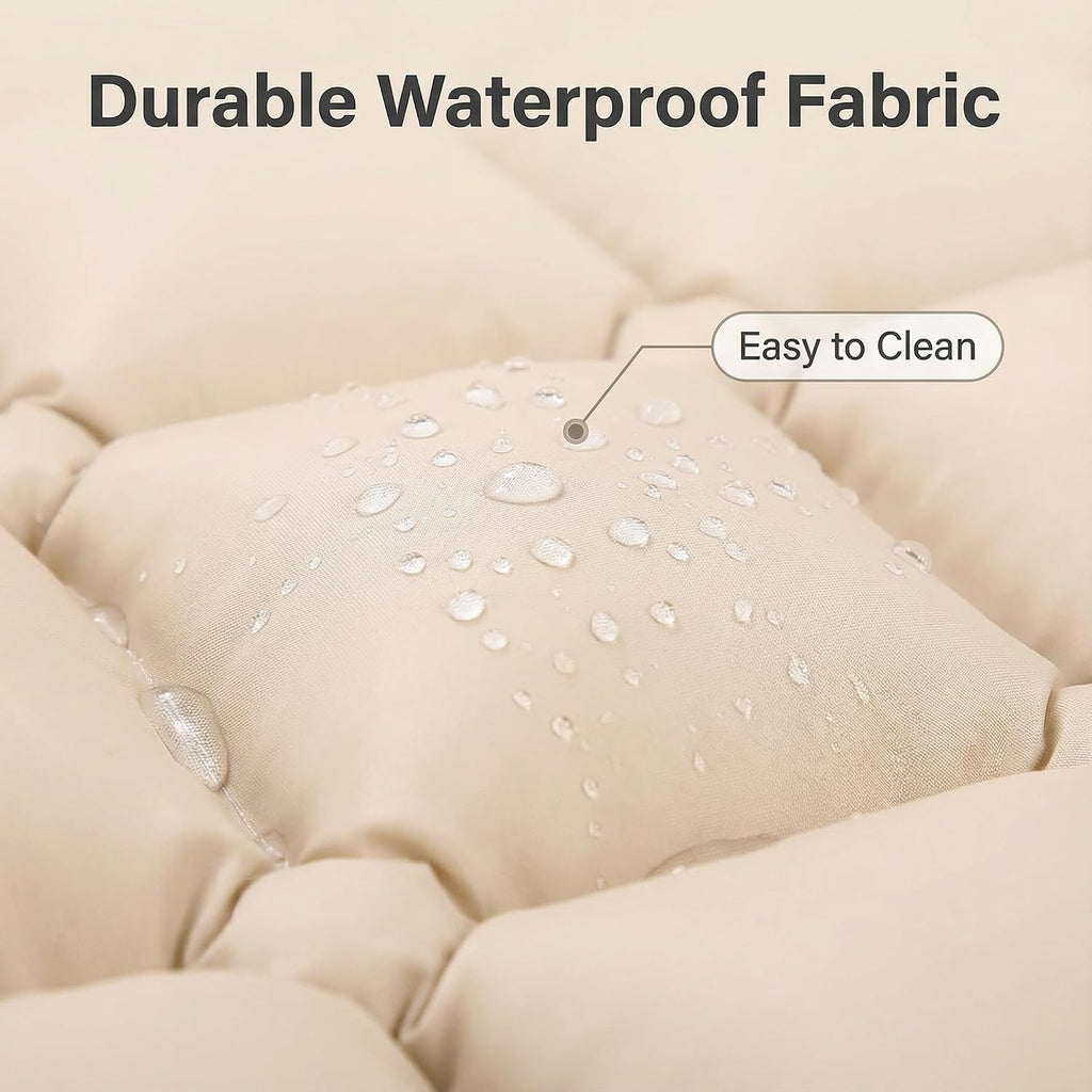 Alternating Air Pressure Mattress Pad Replacement – Pressure Relief Topper with 130 Air Cells – Waterproof & Heat