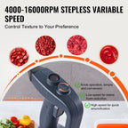 Commercial Immersion Blender, 350W Heavy Duty Hand Mixer, 16 inch Stepless Variable Speed Mixer with Stainless Steel