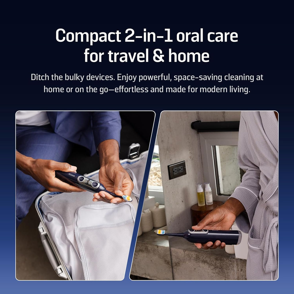 NEOS II - Electric Toothbrush with Water Flosser, Sonic Electric Toothbrush for Adults, Cordless Water Flosser for
