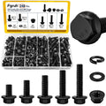 248PCS M6 Flange Hex Bolt Assortment Kit, M6-1.0 x 12/16/20/25/30 mm