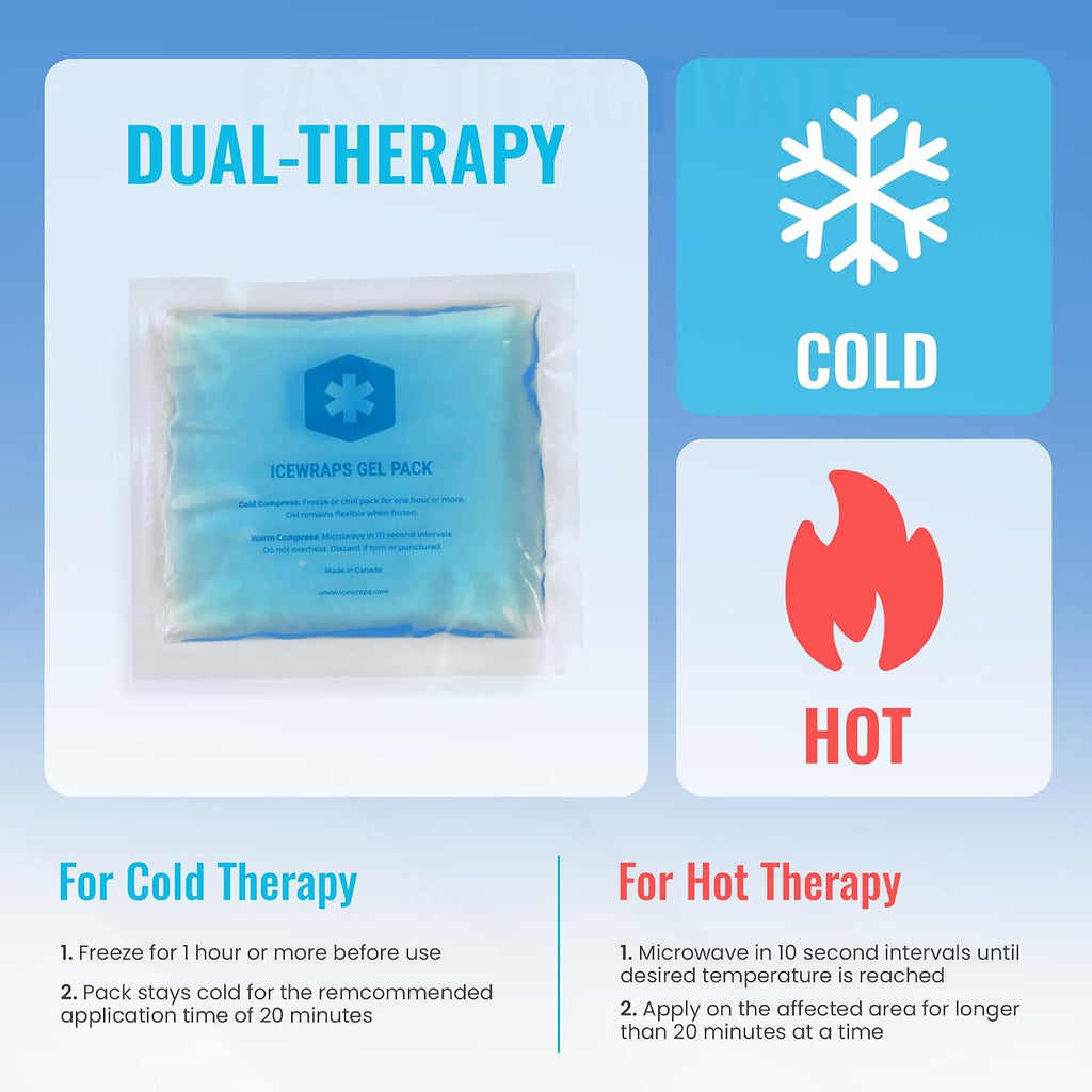 Reusable Ice Packs Compact 3 x 3 inches, Soft Cooling Pack, 6 Pack