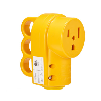 NEMA 6-50R Receptacle, 50 Amp Welder Replacement Female Plug