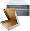 13x11x2 Inch Shipping Boxes Set of 25,White Corrugated Cardboard Mailers