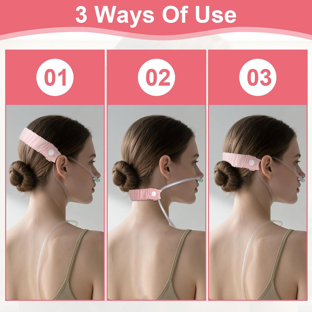 Nasal Cannula Strap Ear Protector for Oxygen Tubing,Elastic Cannula Holder