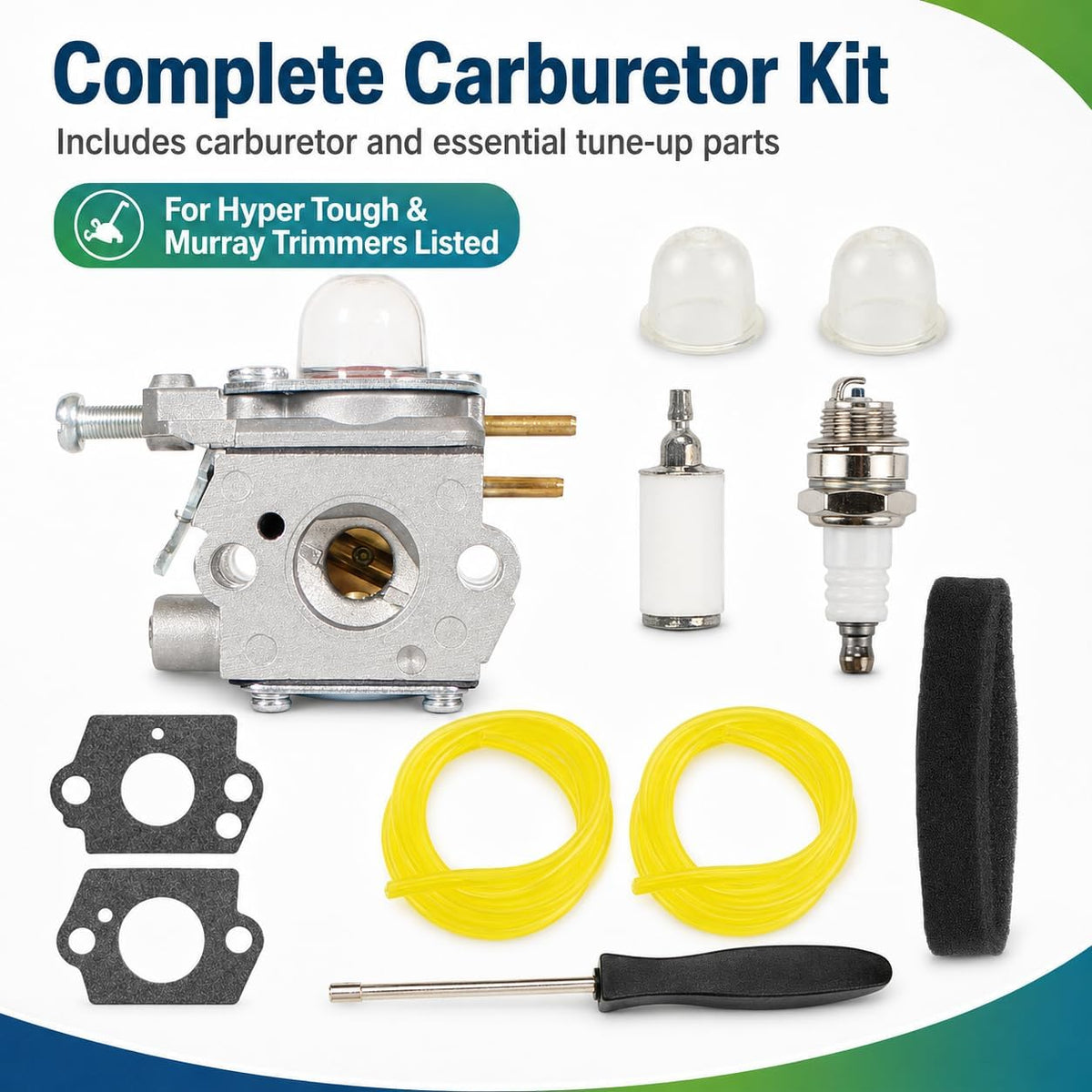 RUIXING OEM M2500 Carburetor for Murray M2550 M2510 MD2500 Trimmer
