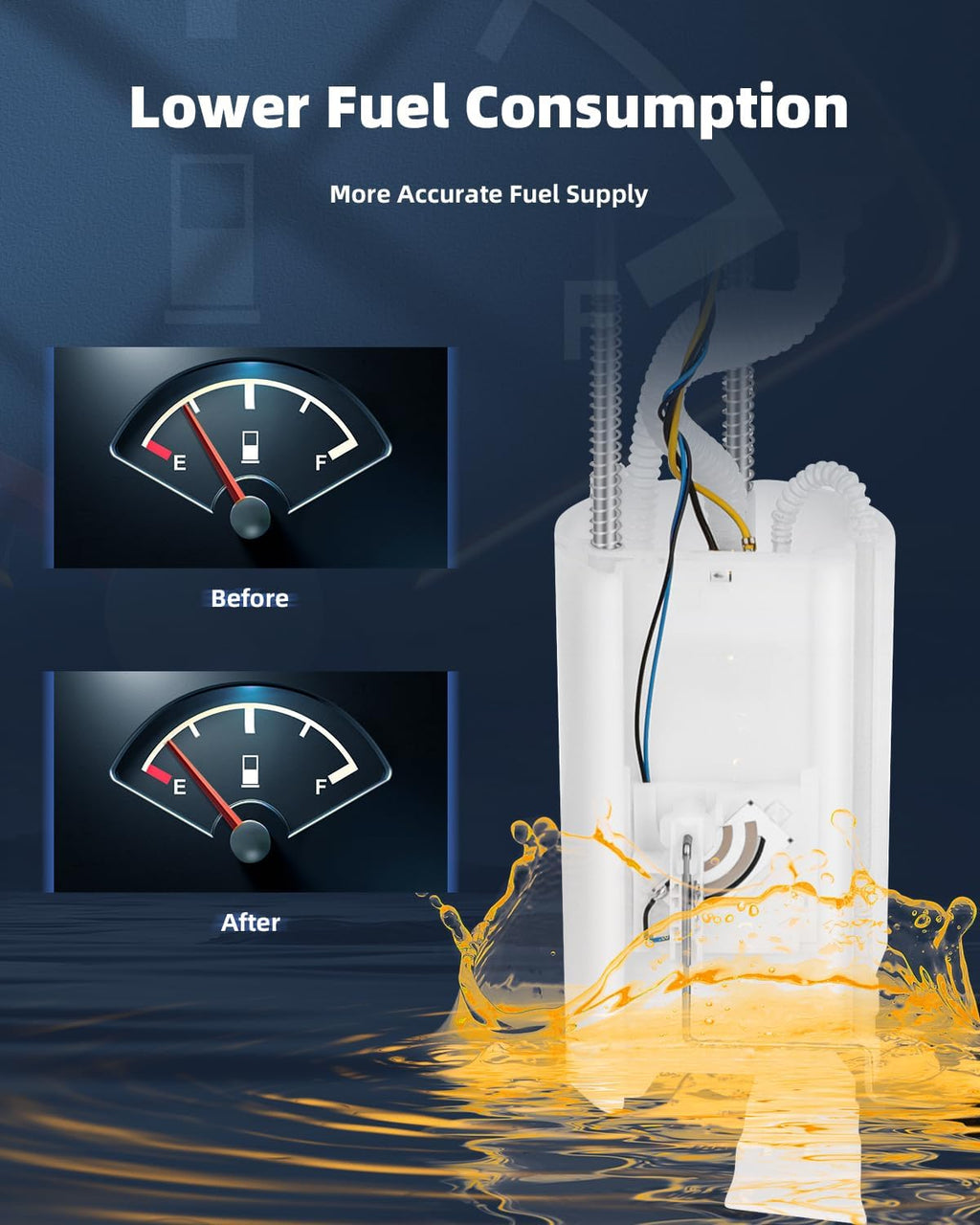 ECCPP E8442H Electric Fuel Pump Module Assembly w/Sending Unit